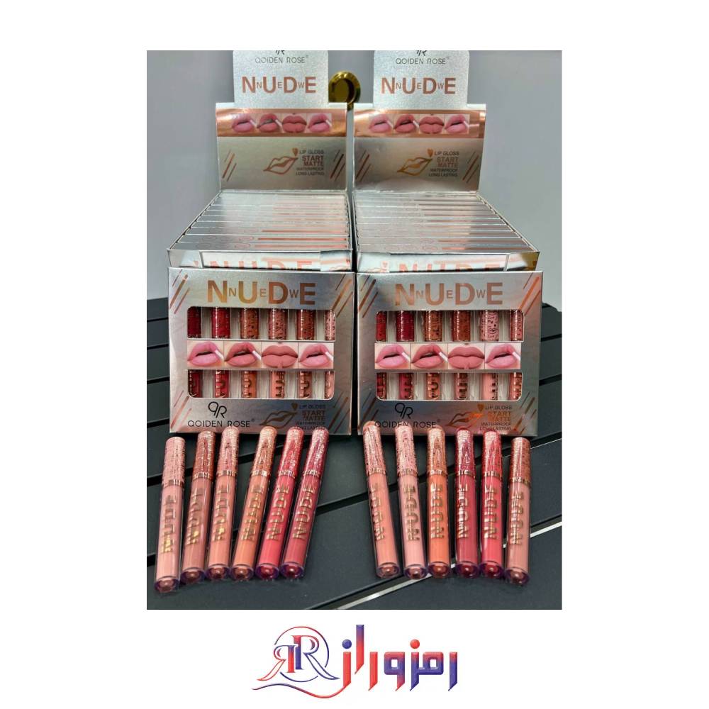 رژلب مایع نود گلدن رز پک 6 عددی ، کمترین قیمت رژلب مایع نود گلدن رز پک 6 عددی